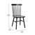 Torrin Set Of Two Premium Solid Wood Spindle Back Dining Chairs With Saddle Seats And Floor Protectant Felt Pads