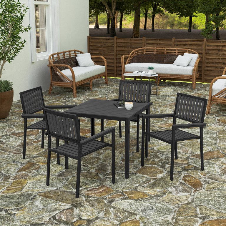 Tristan 5 Piece Indoor/Outdoor Dining Set