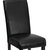 Vallia Series Set of 4 Black Faux Leather Panel Back Parson's Chairs for Kitchen, Dining Room and More