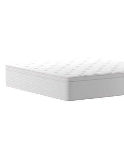 Merrick Lane Vienna King Size 14" Premium Comfort Euro Top Hybrid Pocket Spring And Memory Foam Mattress In A Box With Reinforced Edge Support product