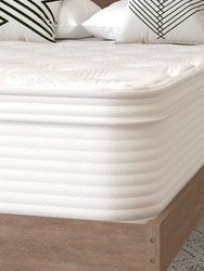 Vienna King Size 14" Premium Comfort Euro Top Hybrid Pocket Spring And Memory Foam Mattress In A Box With Reinforced Edge Support