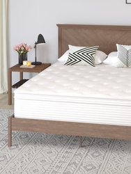 Vienna Queen Size 14" Premium Comfort Euro Top Hybrid Pocket Spring And Memory Foam Mattress In A Box With Reinforced Edge Support