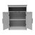 Vigo Bathroom Storage Cabinet With Adjustable Cabinet Shelf, Upper Open Shelf, And 2 Magnetic Closure Doors