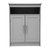 Vigo Bathroom Storage Cabinet With Adjustable Cabinet Shelf, Upper Open Shelf, And 2 Magnetic Closure Doors - Gray