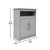 Vigo Bathroom Storage Cabinet With Adjustable Cabinet Shelf, Upper Open Shelf, And 2 Magnetic Closure Doors