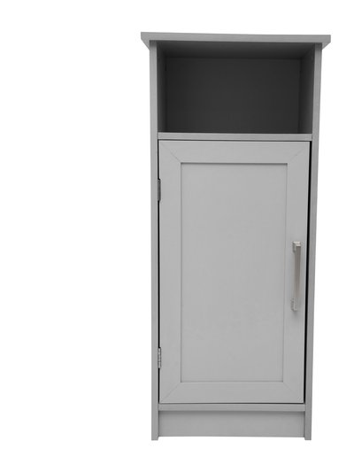 Merrick Lane Vigo Bathroom Storage Cabinet With Adjustable Cabinet Shelf, Upper Open Shelf, And Magnetic Closure Door product