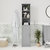 Vigo Slim Linen Tower Organizer With 2 Adjustable Cabinet Shelves, 3 Open Shelves, And Magnetic Closure Doors