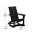 Wellington 3 Piece Patio Furniture Set Includes All-Weather UV Treated Adirondack Rocking Chairs And Side Table