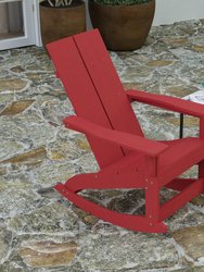 Wellington UV Treated All-Weather Polyresin Adirondack Rocking Chairs - Set Of 2