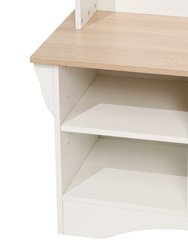 Whitman Hallway Tree With Bench Seating, 3 Single Coat Hooks And Lower Storage With Adjustable Shelves
