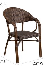 Wicker Rattan Patio Chair