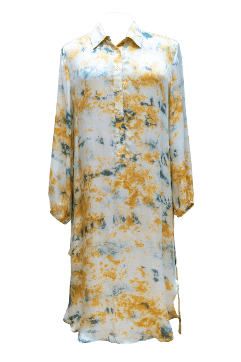 Ilico Shirt Dress Khaki Ocre - Khaki Ocre