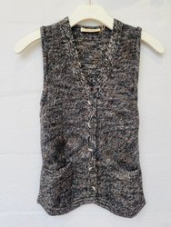 Jamy Knitted Vest - Chocolate Combo