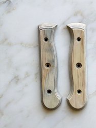 Custom Repurposed Wood Handle Set, Driftwood, Large - Natural