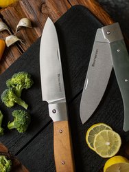 Messermeister Adventure Chef Folding Chef's Knife, 6 Inch, Linen