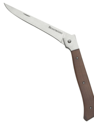 Messermeister Adventure Chef Folding Fillet Knife, 6 Inch, Carbonized Maple