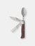 Messermeister Adventure Chef Folding Utensil Set, Carbonized Maple