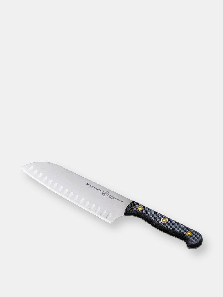 Messermeister Custom Kullenscliff Santoku, 7 Inch - Gray