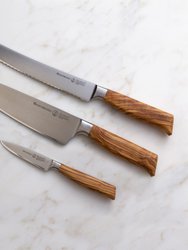 Messermeister Oliva Elite 3 Piece Trio Knife Set - Olive Wood