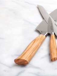 Messermeister Oliva Elite 3 Piece Trio Knife Set