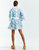 Carmen Mini Dress - Blue/Ivory