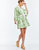 Carmen Mini Dress - Green/Ivory