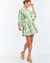 Carmen Mini Dress - Green/Ivory