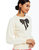 Delilah Bow Sweater - Cream/Black