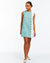 Etta Scallop Mini Dress - Ocean Blue/White Jacquard
