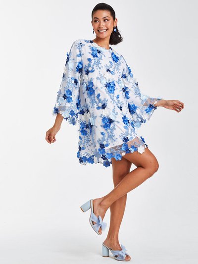 Mestiza Flora Mini Dress - Blue/Ivory Multi product