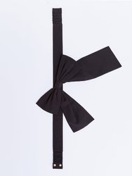 Florence Bow Belt - Black - Black