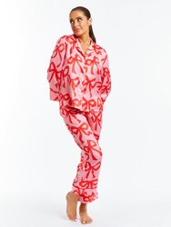 Gigi Bow Pajamas Set - Pink