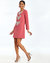 Katalin Mini Dress - Sangria Pink with Bow Embellishments