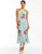Maria Crochet Midi Dress - Light Blue / Multi Floral Embroidery - Light Blue / Multi Floral Embroidery