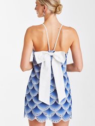 Orzo Mini Dress - Blue Ombre Lace