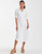 Paola Barong Midi Dress - Ivory Embroidered Linen