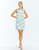 Payton Shift Mini Dress - Blue/Ivory Stripe