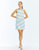 Pre-Order - Payton Shift Mini Dress - Blue/Ivory Stripe
