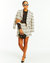 Priscilla Blazer - Cream Black Tweed