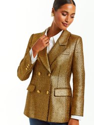 Sancerre Blazer - Metallic Gold Tweed