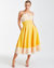 Seraphina Midi Dress - Canary Yellow/Ivory Lace