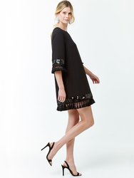 Shimmy Shimmy Tassel Dress - Black