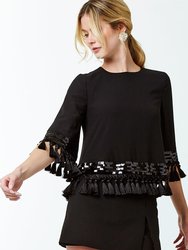 Shimmy Shimmy Tassel Top