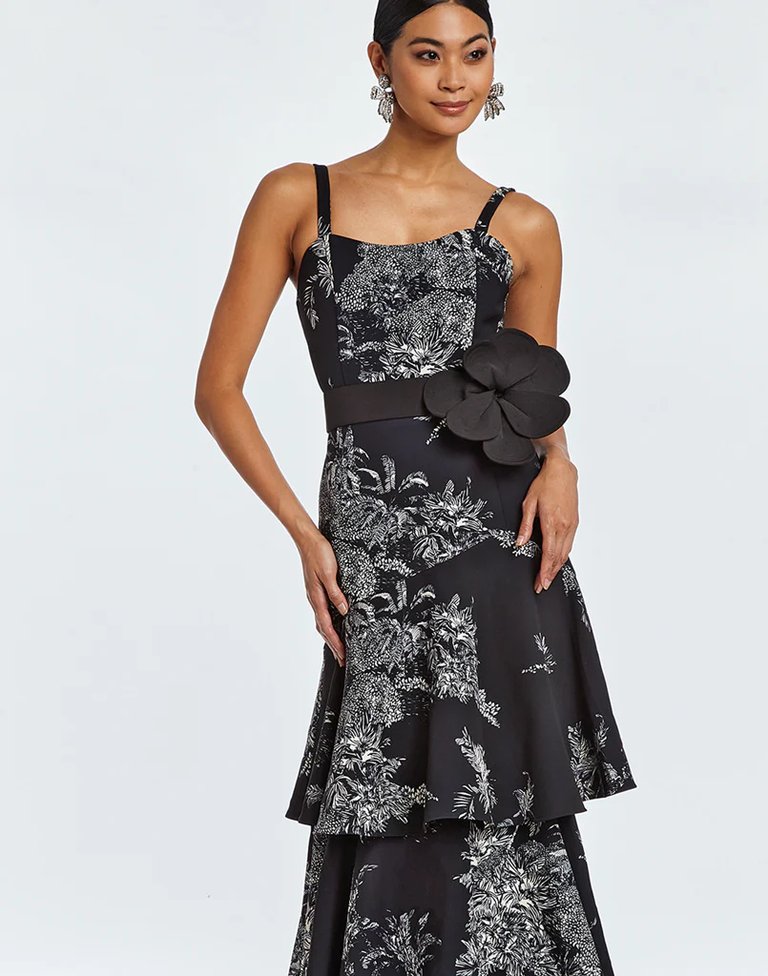 Torero Gown - Black/White