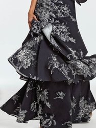 Torero Gown - Black/White