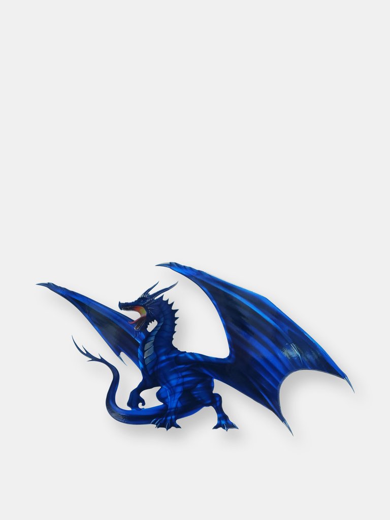 Dragon Wall Art - Blue