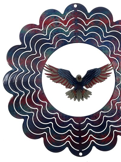 Metal Art Maker Kaleidoscope Screaming Eagle Wind Spinner product