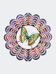 Kaleidoscope Small Butterfly Purple Wind Spinner - Purple