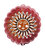 Small Sun Face Antique Red/Copper Wind Spinner - Red / Copper