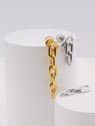 Long Or Short Convertible Link Chain Dangle Earrings